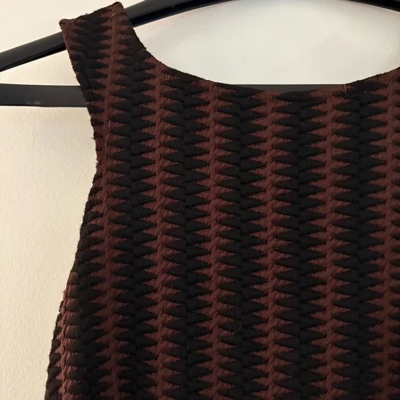 NWT Anthropologie Maeve Meridian Midi Dress Brown & Black Size Small - Picture 4 of 14